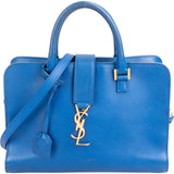 Saint Laurent Blue Leather Cabas Handbag
