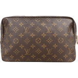 Louis Vuitton Monogram Canvas Trousse Toilette 28 Clutch - vintageandkickz
