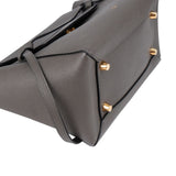 Celine Grey Leather Grained Calfskin Belt Handbag