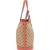 Gucci Monogram GG Canvas Bree Tote Shopper Shoulder Bag