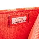 Chanel Raffia Gingham Wallet On Chain Crossbody Bag