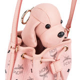 MCM Monogram Visetos Puppy Mini Drawstring Crossbody Bag
