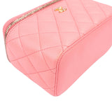 Chanel Quilted Lambskin CC Vanity Adjustable Chain Crossbody Bag