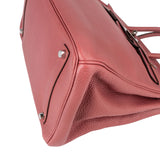 Hermès Bois De Rose Taurillon Clemence Leather Palladium Birkin 35 Handbag