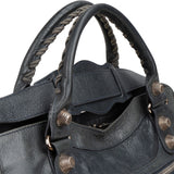 Balenciaga Dark Grey Arena Leather Classic City Handbag
