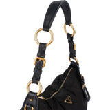 Prada Tessuto Gaufre Ring Triangle Hobo Shoulder Bag