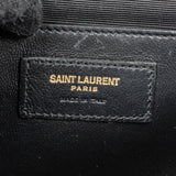 Saint Laurent Quilted Grain de Poudre Leather Small Envelope Crossbody Bag