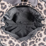 Stella McCartney Leopard Fur Print Falabella Tote Crossbody Handbag
