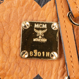 MCM Monogram Visetos Aren Drawstring Bucket Crossbody Shoulder Bag