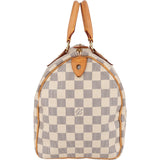 Louis Vuitton Monogram Damier Azur Speedy 30 Handbag