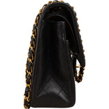 Chanel Quilted Lambskin 24K Gold Medium Double Flap Shoulder Bag