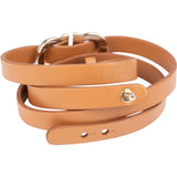 Salvatore Ferragamo Leather Gancini Triple Tour Bracelet