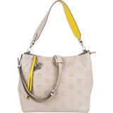 MCM Monogram Visetos Leather Bicolor Klara Hobo Shoulder Bag