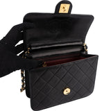 Chanel Quilted Lambskin 24K Gold Single Flap Shoulder Bag