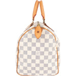 Louis Vuitton Monogram Damier Azur Canvas Speedy 30 Handbag - vintageandkickz