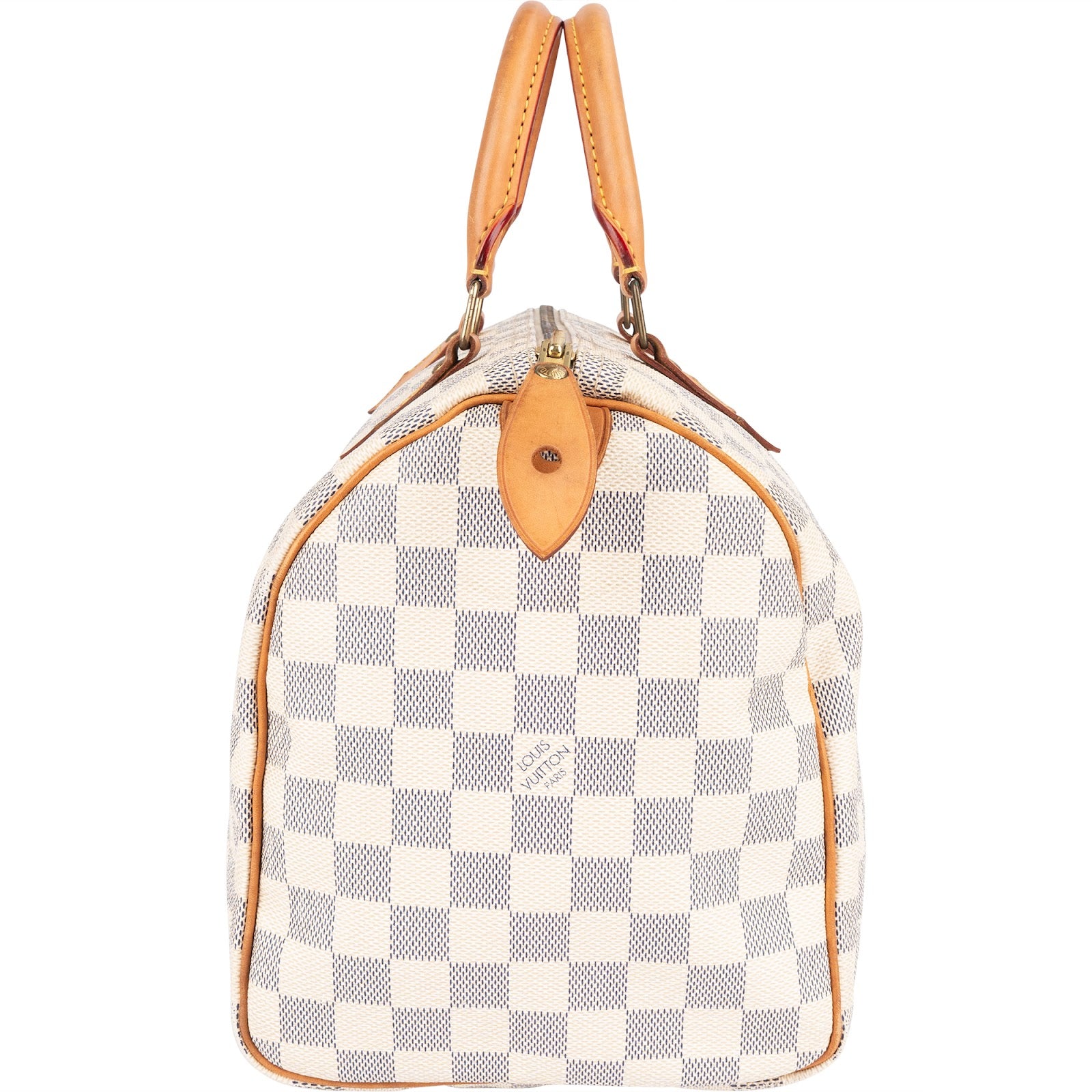Louis Vuitton Monogram Damier Azur Canvas Speedy 30 Handbag - vintageandkickz
