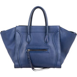 Céline Blue Leather Phantom Handbag
