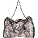 Stella McCartney Python Print Falabella Fold Over Tote Shoulder Bag
