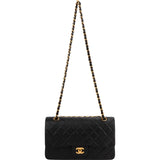 Chanel Quilted Lambskin 24K Gold Medium Double Flap Shoulder Bag