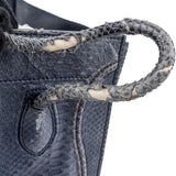 Celine Bleu Python Leather Phantom Handbag