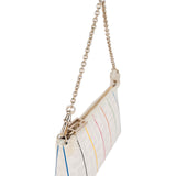 Monogram FF Zucca Pequin Rainbow Striped Pochette Accessoires Handbag