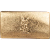 Yves Saint Laurent Crinkled Metallic Leather Cassandre Clutch