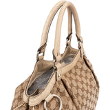 Gucci Monogram GG Canvas Sukey Medium Hobo Handbag