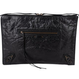 Balenciaga Balck Leather Classic Envelope Clutch