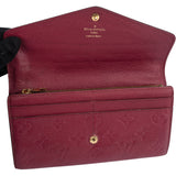 Louis Vuitton Monogram Empreinte Leather Sarah Wallet
