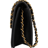 Chanel Quilted Lambskin 24K Gold Single Flap Shoulder Bag