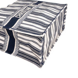 Christian Dior Striped Portofino Large Book Tote Handbag