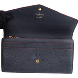 Louis Vuitton Leather Monogram Empreinte Sarah Wallet