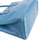 Prada Blue Saffiano Leather Galleria Handbag
