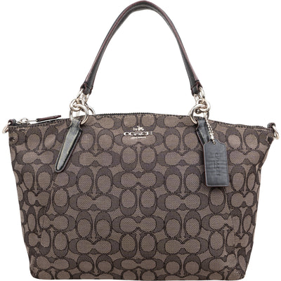 Coach Monogram Signature Canvas Prairie Satchel Handbag
