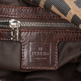 Fendi Monogram Zucca Canvas Mamma Baguette Shoulder Bag