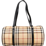 Burberry Nova-Check Monogram Barrel Handbag