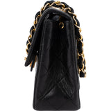 Chanel Quilted Lambskin 24K Gold Single Flap Crossbody Bag