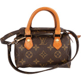Louis Vuitton Monogram Canvas Mini Speedy Crossbody Handbag