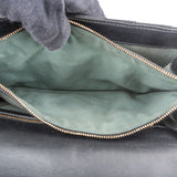 Bvlgari Black Leather Serpenti Forever Flap Shoulder Bag