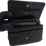 Chanel Quilted Lambskin Wallet On Chain Crossbody Bag - vintageandkickz