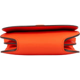 Hermès Orange Clemence Leather Convoyeur Crossbody Bag