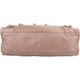 Balenciaga Mauve Leather City Handbag