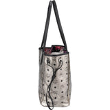 MCM Monogram Visetos Metallic Liz Reversible Shopper Shoulder Bag