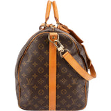 Louis Vuitton Monogram Canvas Keepall 55 Bandoulière Travel Bag