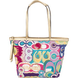 Coach Poppy Pop Graffiti Glam Tote Shoulder Bag