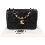 Chanel Quilted Lambskin 24K Gold Single Flap Crossbody Bag