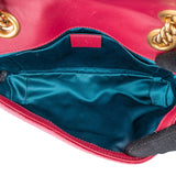 Gucci Matelassé Velvet GG Marmont Small Crossbody Bag