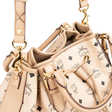 MCM Monogram Visetos Milla Drawstring Tote Handbag
