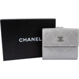Chanel Quilted Leather Compact CC Wallet