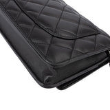 Chanel Quilted Lambskin Palladium Wallet On Chain Crossbody Bag